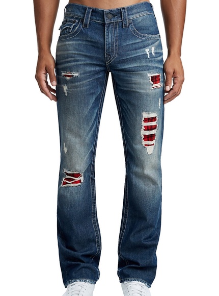 True Religion Other - TRUE RELIGION MENS PLAID LINING STRAIGHT JEAN FLAP